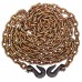 3/8" X 20' Chain, Grade 70, W/ Clevis Grab Hooks - WLL 6,600 Lbs - USA